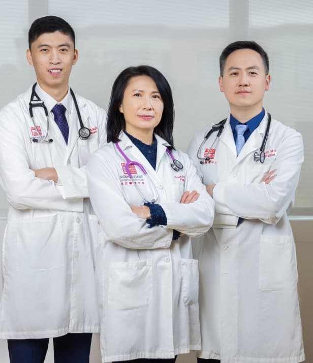 Doctors with arms crossed